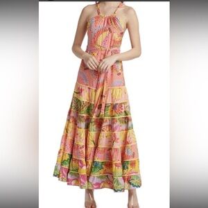Farm Rio Mixed Print Maxi Dress - Missing Belt - Sjze Small